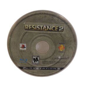 Sony PS3 Resistance 2 Video Game Disc ONLY Blu Ray 2008 M Mature Tested Works